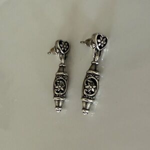 Brighton Silver Floral Earrings
